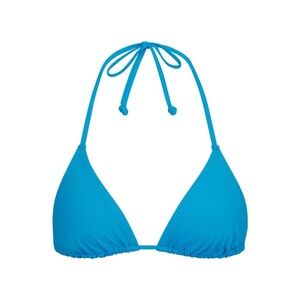 SKIMS TurquoiseTriangle Bikini Top